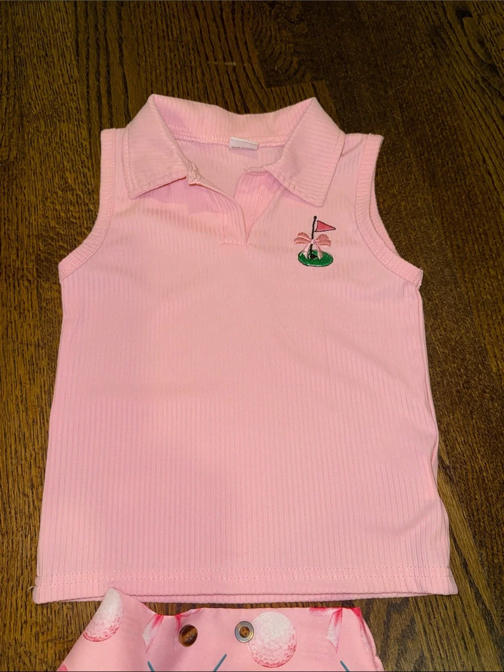 Pink Golf Outfit Set 2-3T NWOT